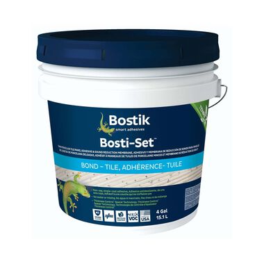Adhesivo bosti set unico cubeta de 4 gal