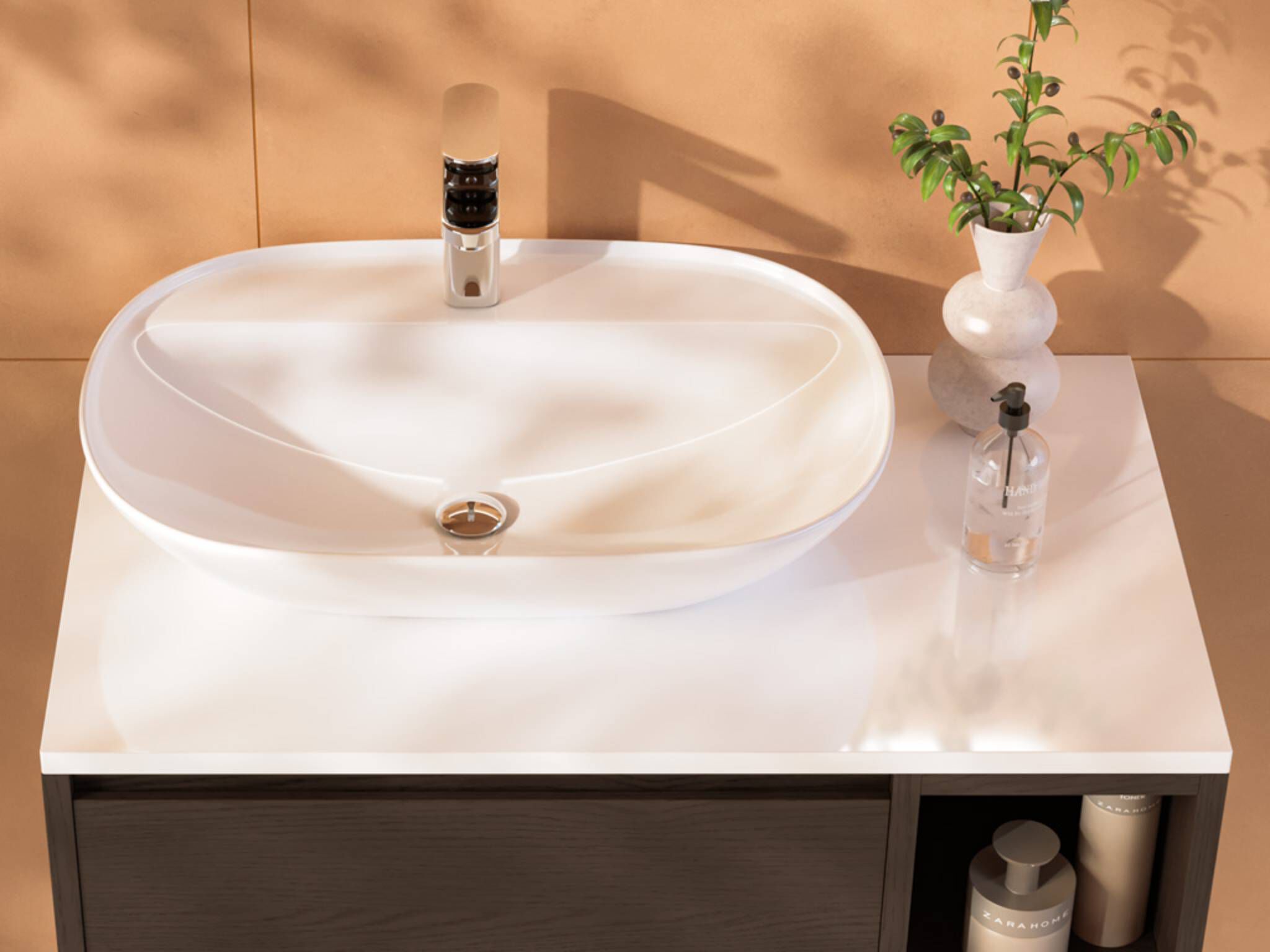 Lavabo de sobrecubierta grande línea Praga®,,hi-res image number null