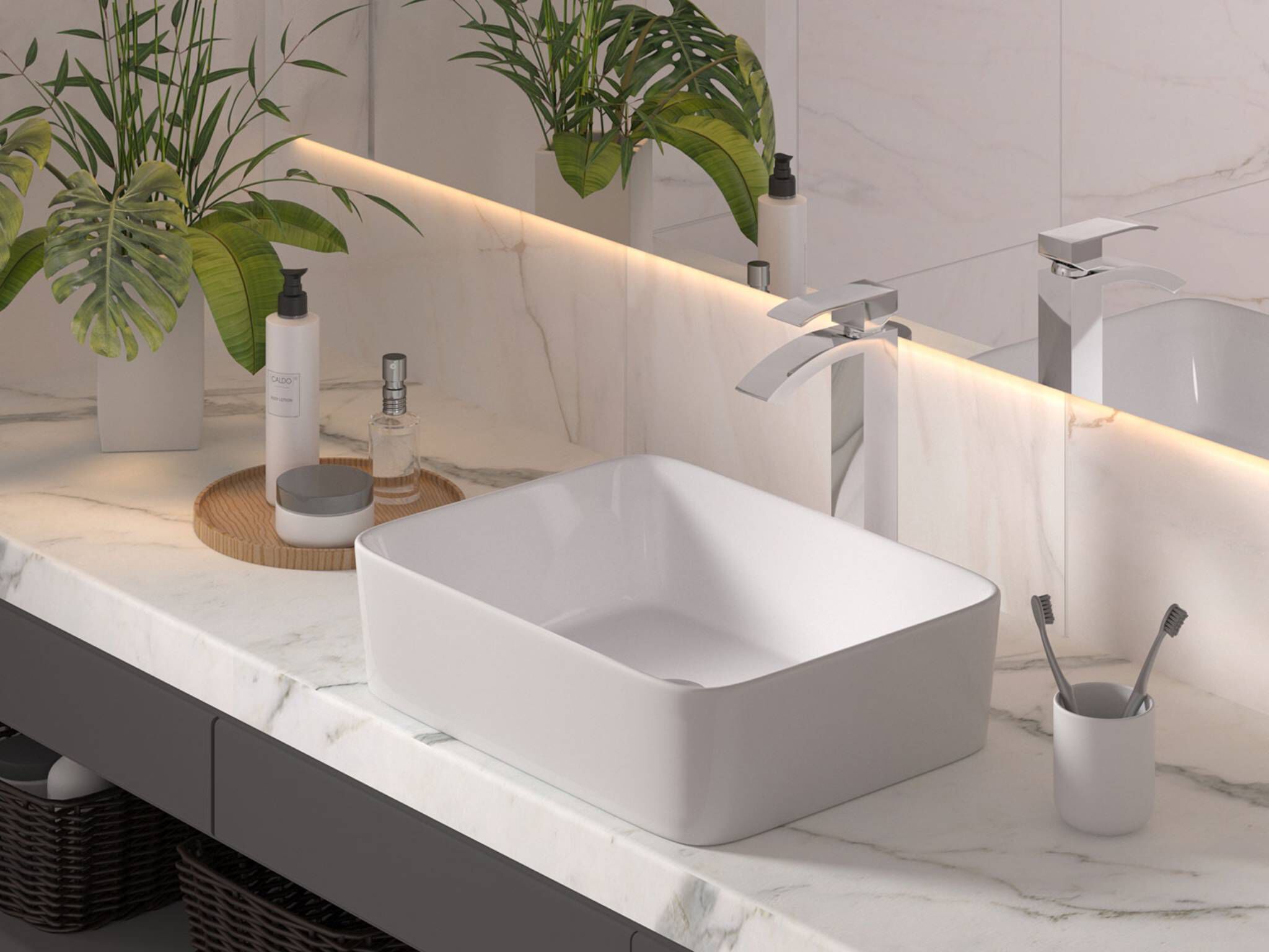 Llave monomando alta para lavabo línea Niagara® en cromo pulido,,hi-res image number null