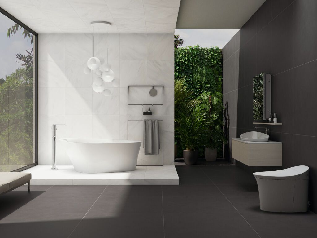 Baño Concrete Rectificado Blanco con Negro,,hi-res