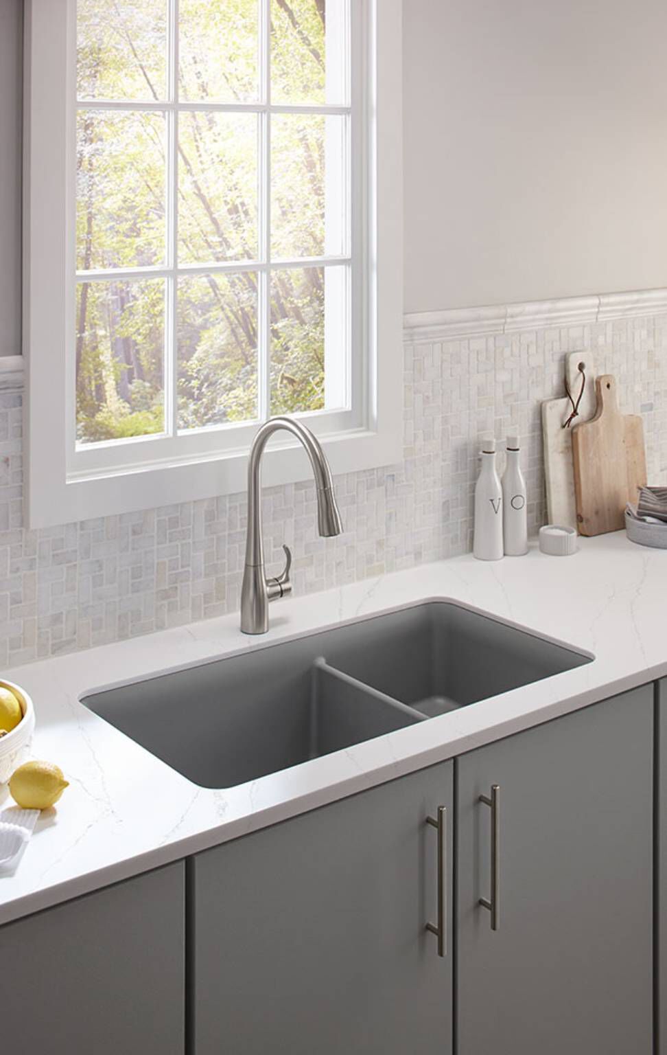 Tarja de dos tinas para cocina línea Cairn,,hi-res image number null