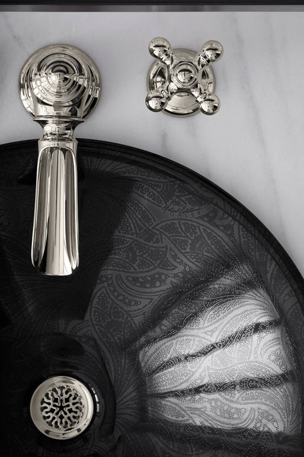 Llave duomando para lavabo línea Artifacts en cromo pulido,,hi-res image number null