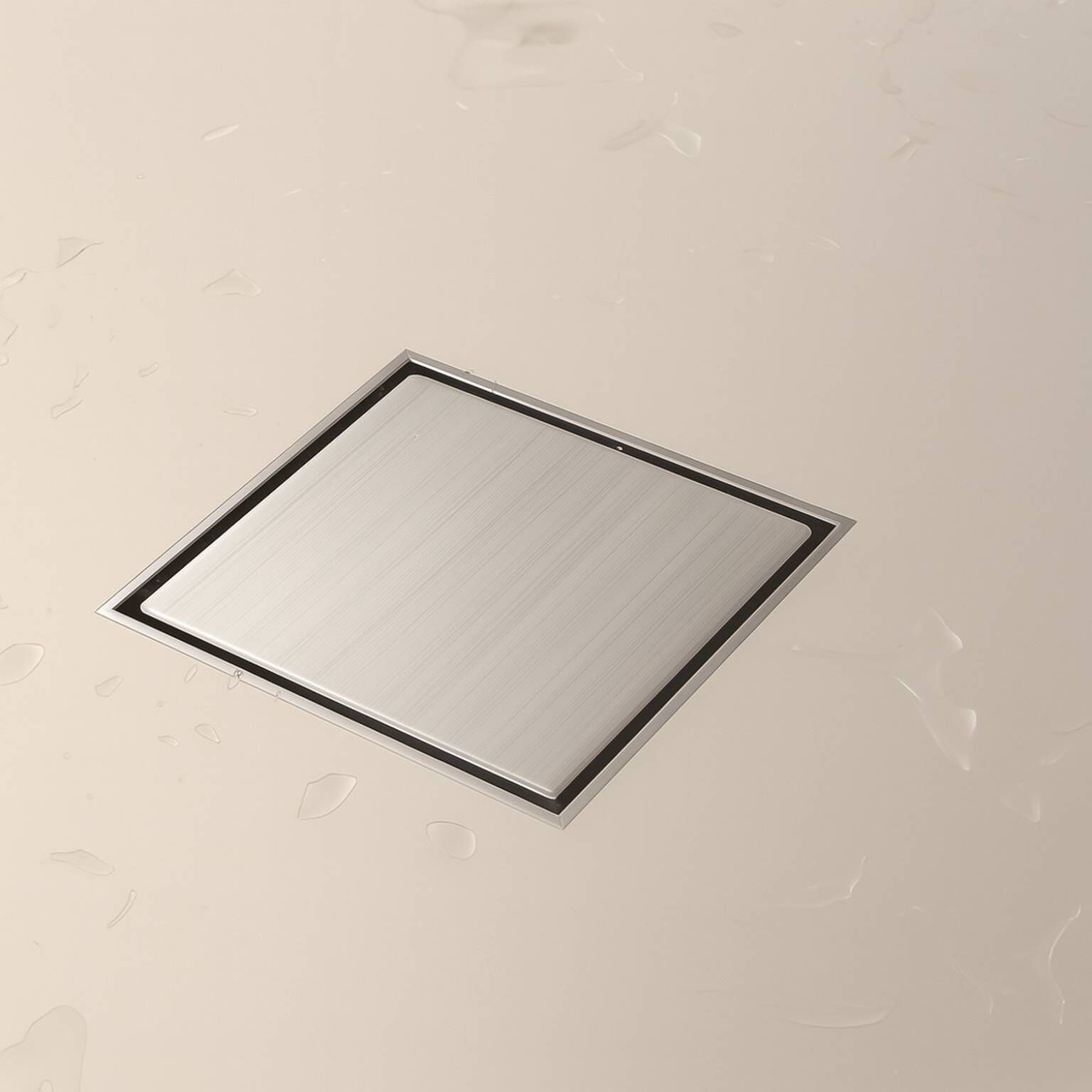 Coladera universal cuadrada para inserto cerámico 10 x 10 cm cromo pulido,,hi-res