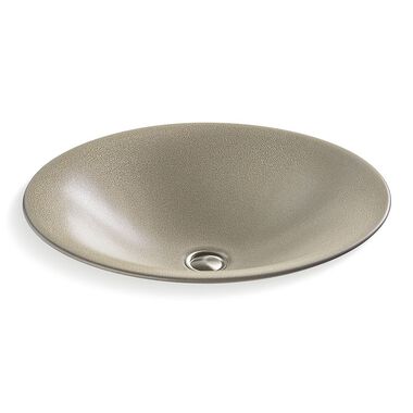 Lavabo Vessel línea Carrillón en oyster pearl