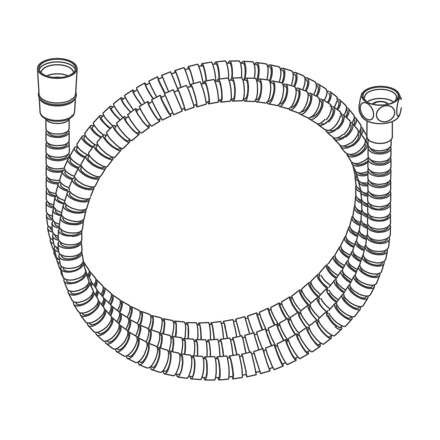 Manguera copenhague para regadera de mano cromo pulido,,hi-res image number null
