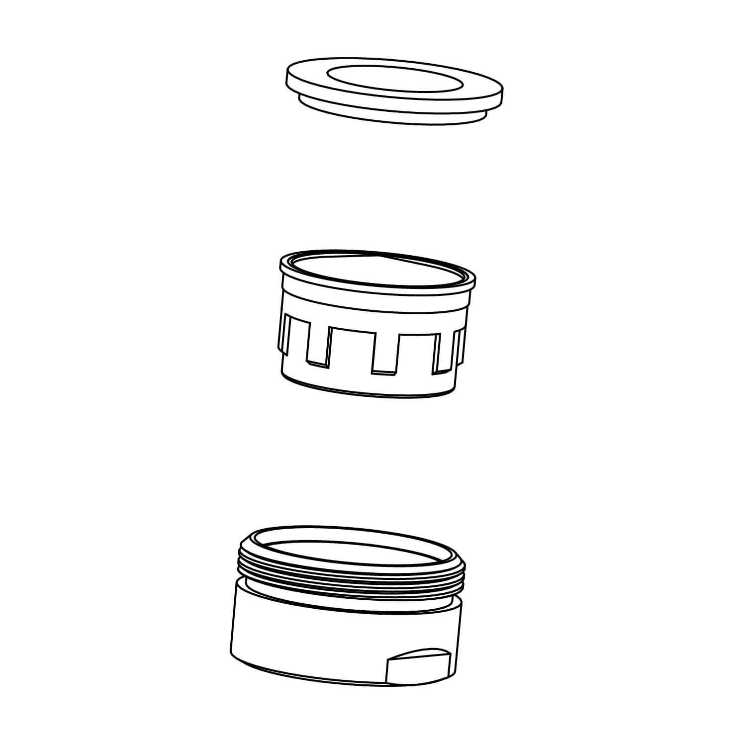 Aireador niagara para centerset negro mate,,hi-res image number null