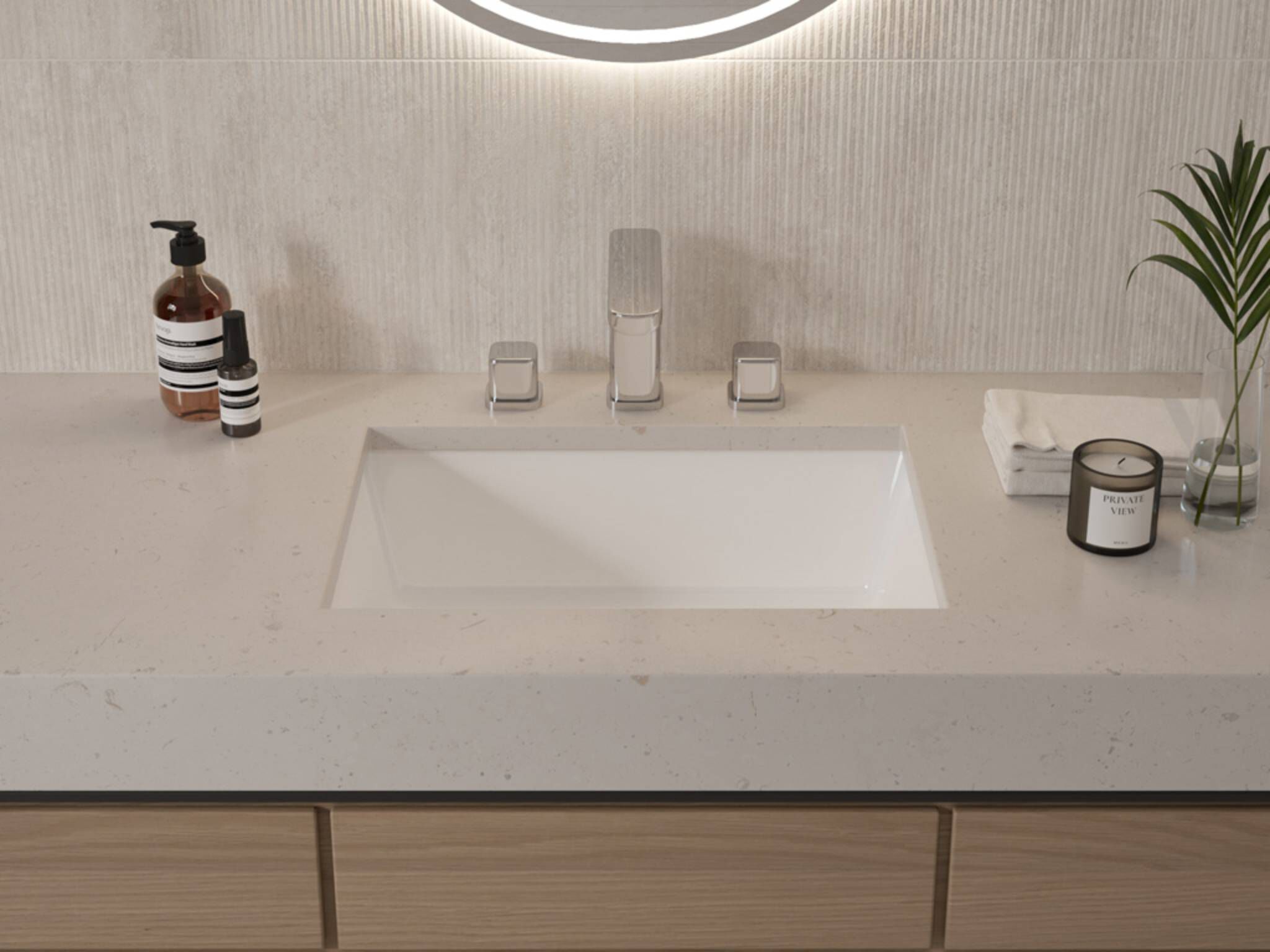 Llave duomando para lavabo línea Duna en cromo pulido,,hi-res image number null