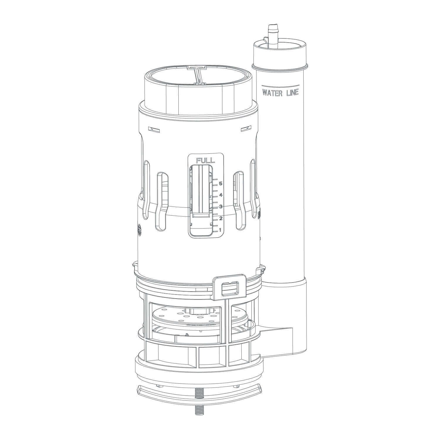 Valvula 820vtp6 de descarga estándar para sanitario unico,,hi-res