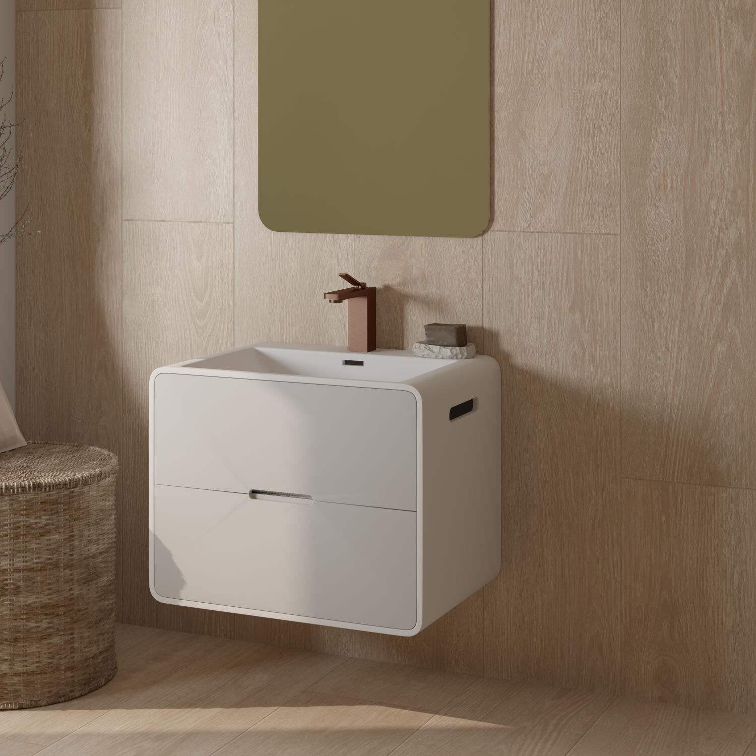 Llave Siena Monomando Baja Para Lavabo Bronce,,hi-res