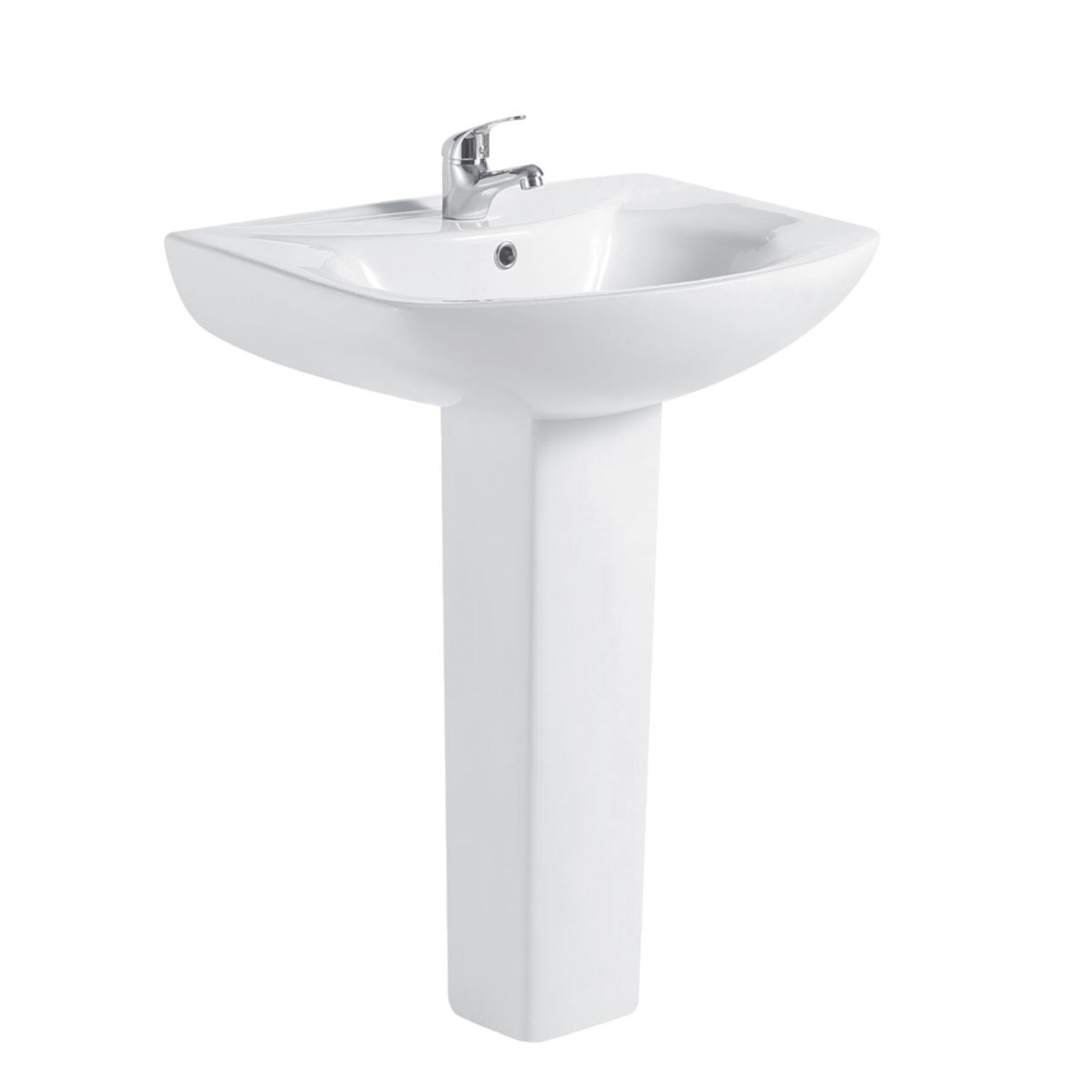 Lavabo de pedestal monomando línea Palermo,,hi-res