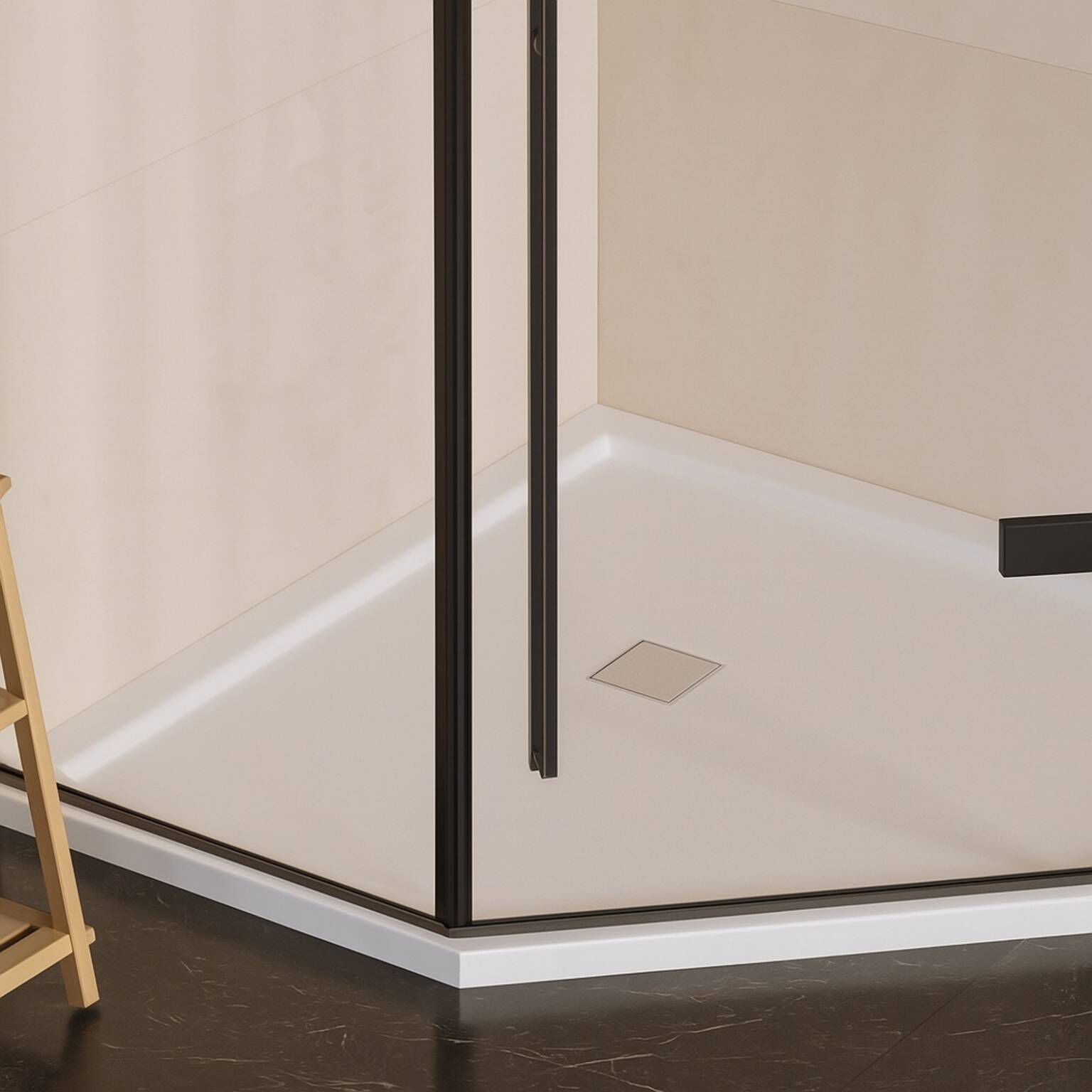 Coladera universal cuadrada para inserto cerámico 10 x 10 cm cromo pulido,,hi-res image number null