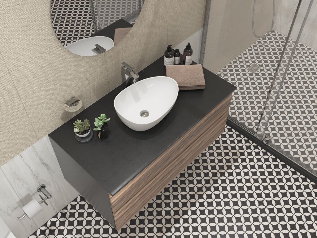 Baño Epoca Beige, Blanco y Multicolor,,hi-res