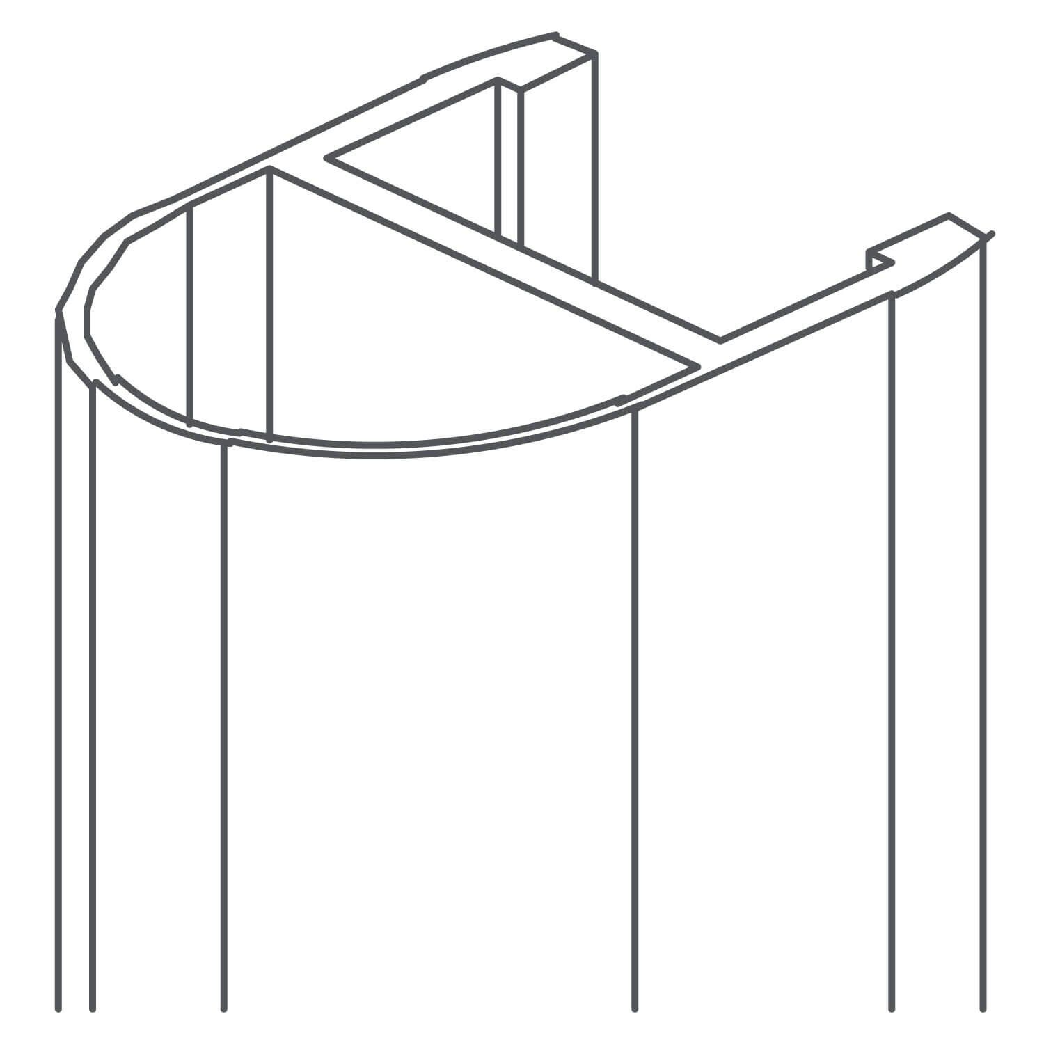 Empaque alcala pro lateral para cristal lateral derecho fijo unico,,hi-res image number null