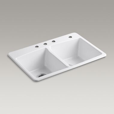 Tarja de dos tinas con cuatro orificios línea Brookfield