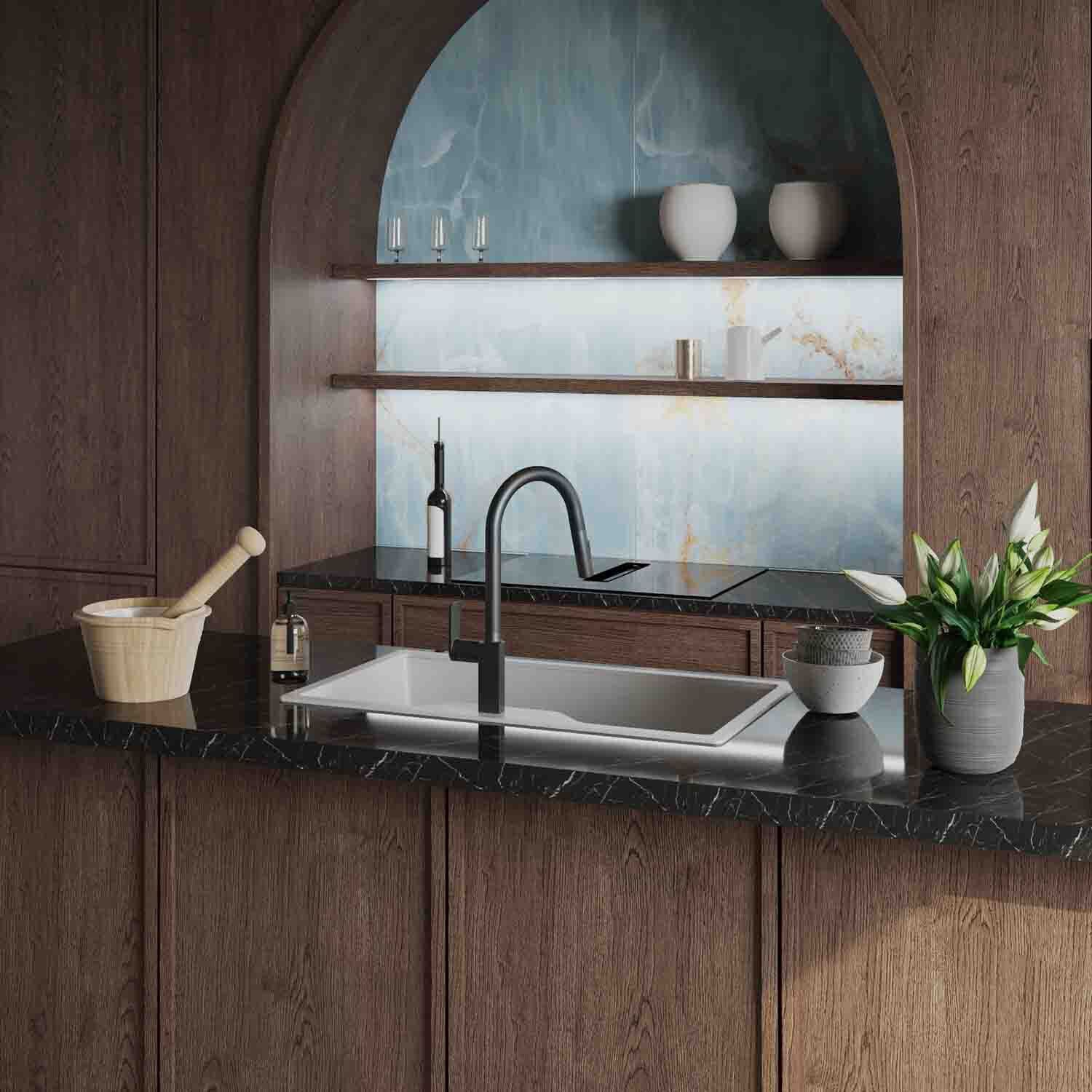 Tarja de una tina sobrecubierta línea Fox 360 en aluminio,,hi-res image number null