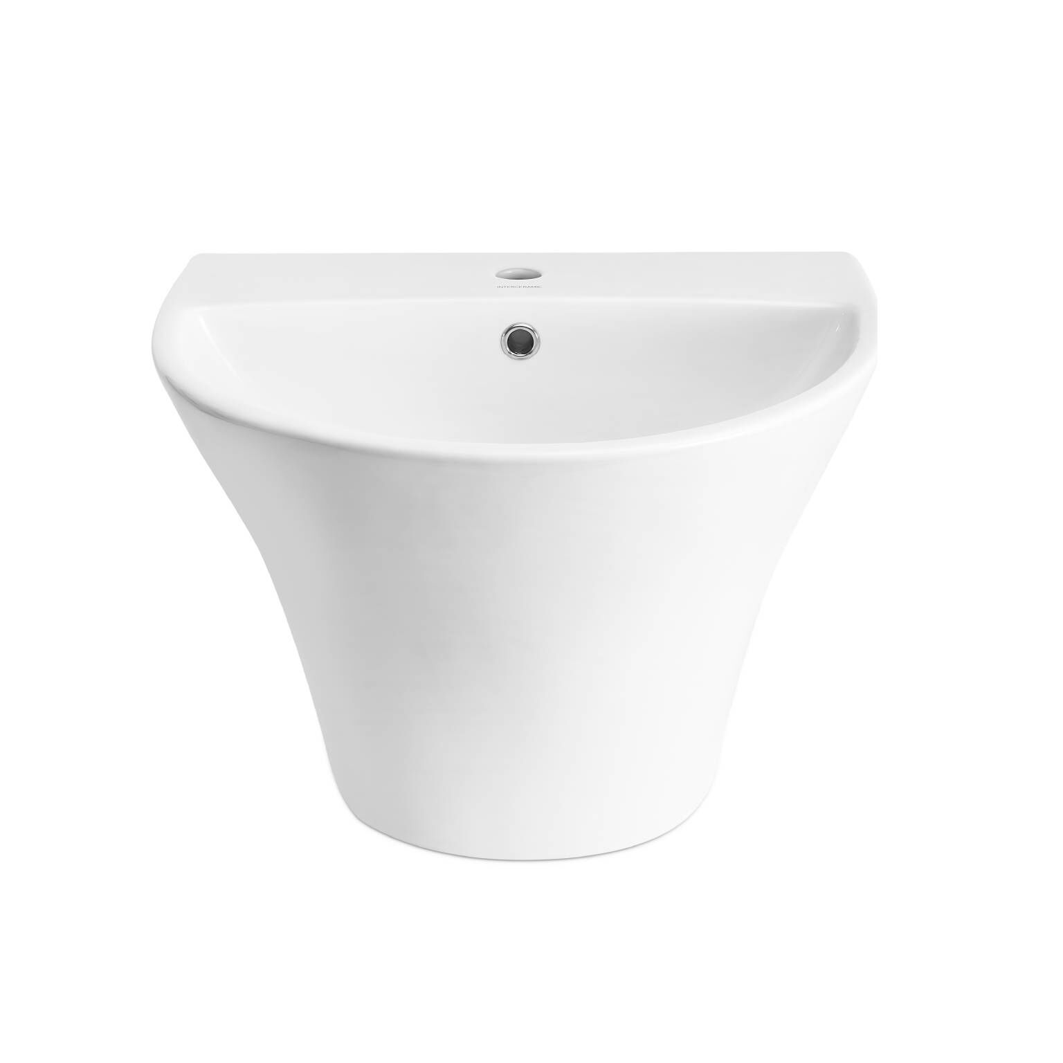 Lavabo trento de instalacion en muro blanco,,hi-res image number null