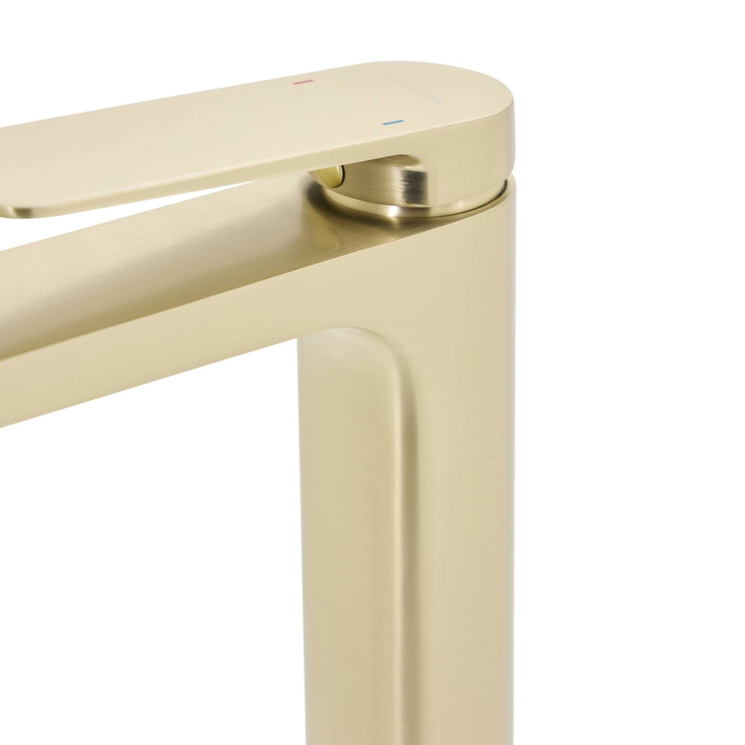 Llave monomando alta para lavabo línea Praga en dorado satinado,,hi-res image number null