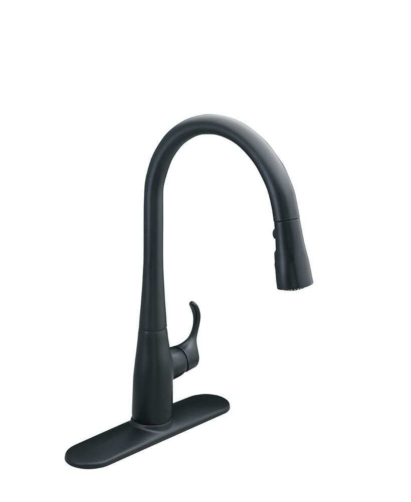 Llave monomando para cocina línea Simplice en negro mate,,hi-res image number null