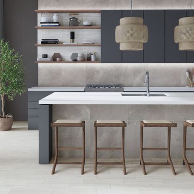 Cocina Agape Blanco con Gris