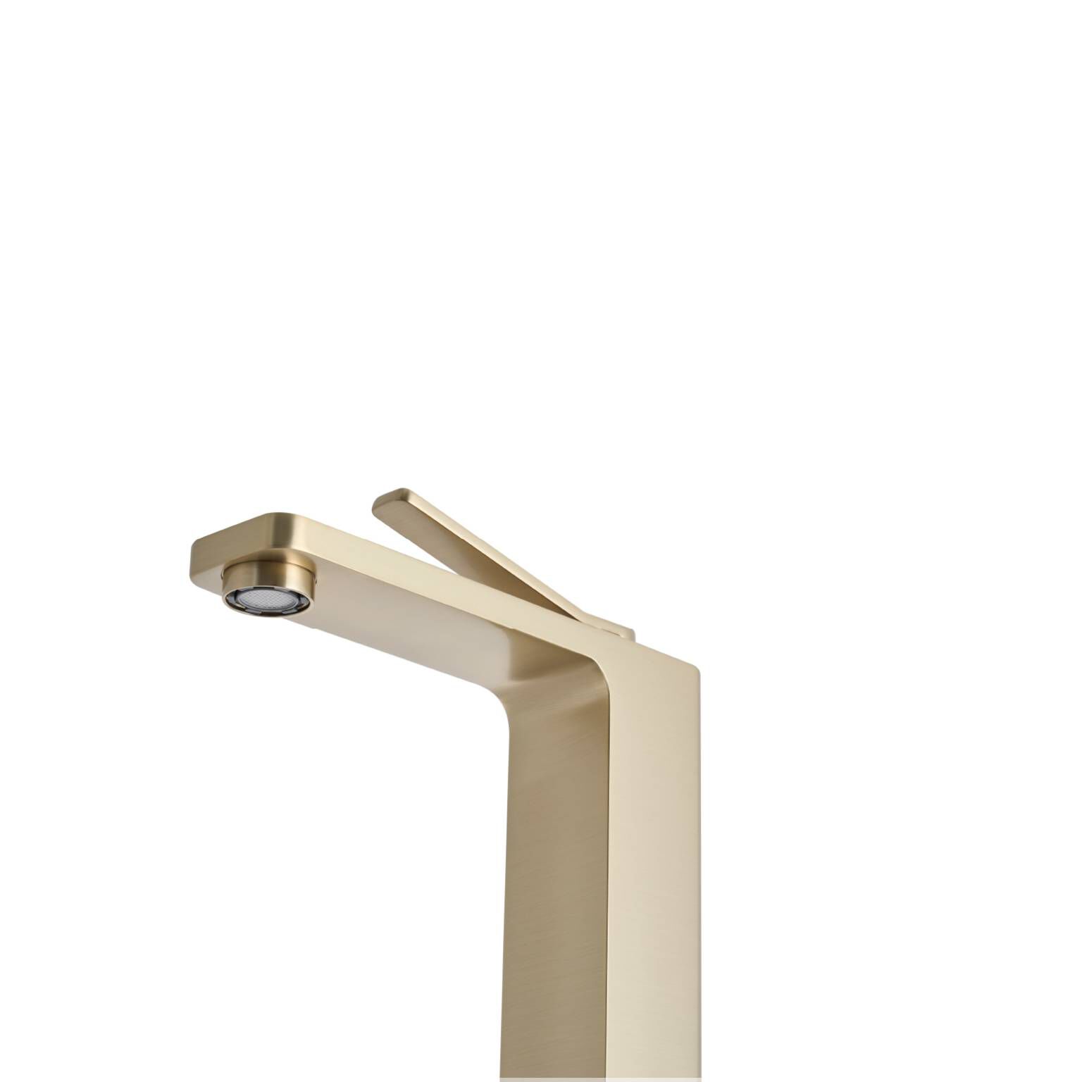 Llave monomando alta para lavabo línea Siena en dorado satinado,,hi-res image number null