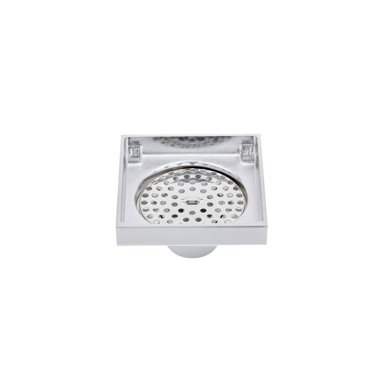 Coladera universal cuadrada para inserto cerámico 10 x 10 cm cromo pulido,,hi-res image number null