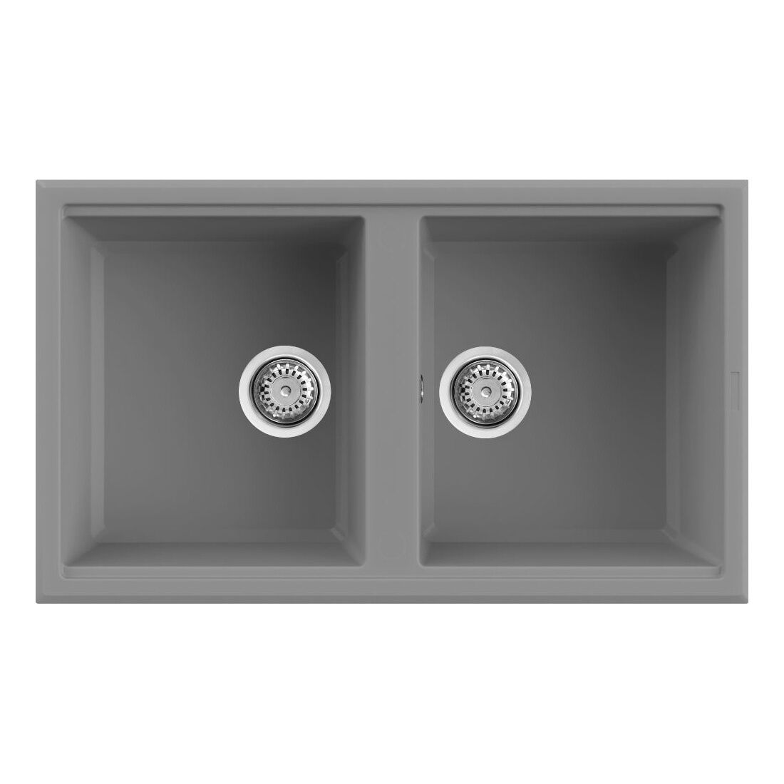 Tarja de dos tinas sobrecubierta línea Square 450 en titanio,,hi-res image number null