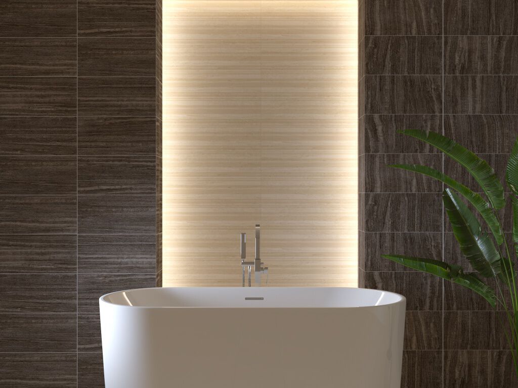 Baño Thassos Travertine Beige con Gris,,hi-res