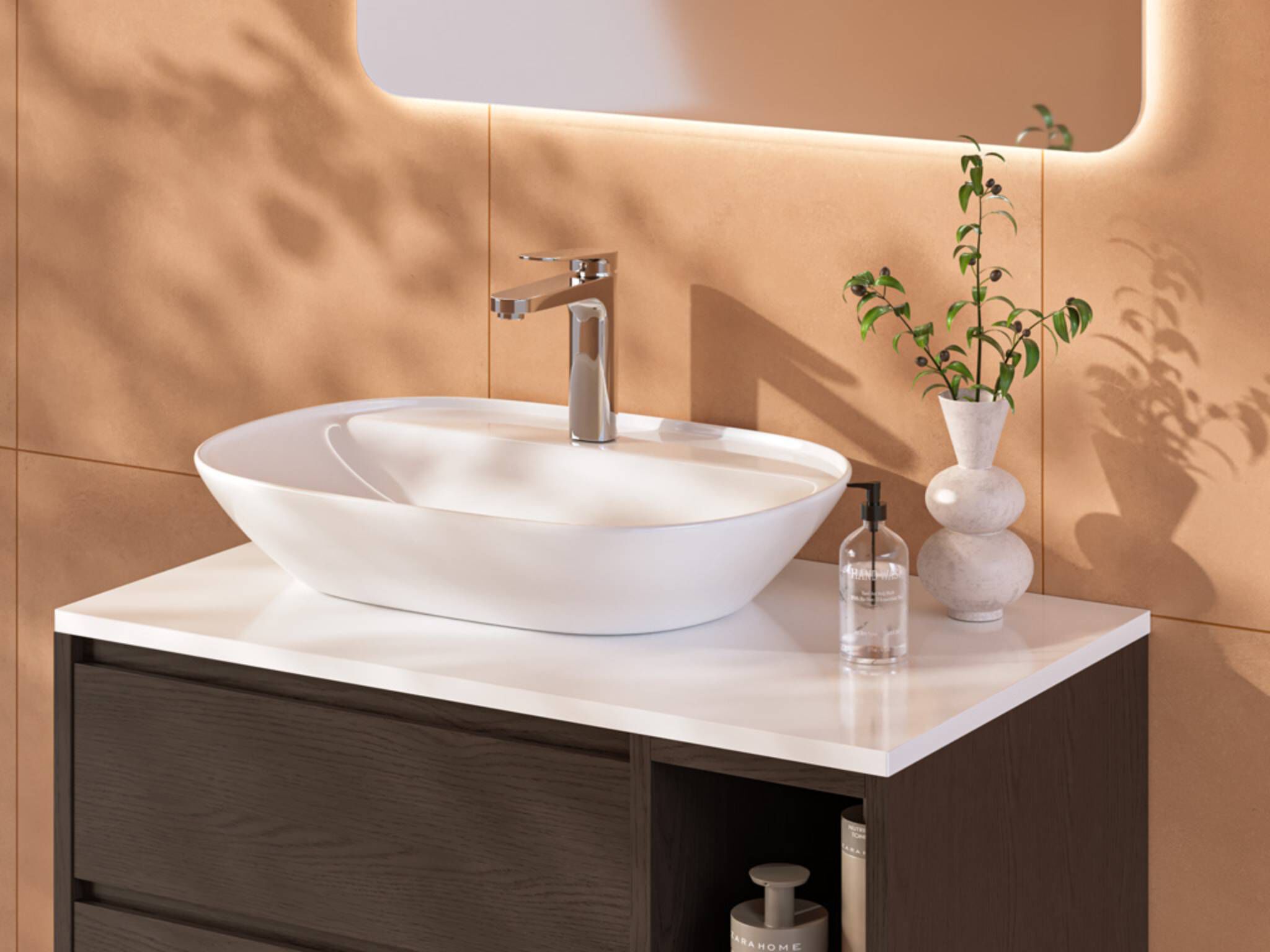 Lavabo de sobrecubierta grande línea Praga®,,hi-res image number null