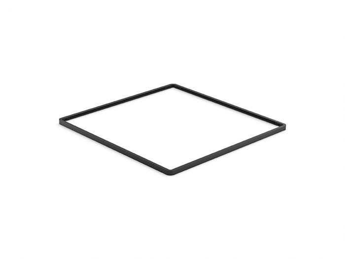 Moldura de regadera de techo tipo panel línea Real Rain en negro mate,,hi-res image number null