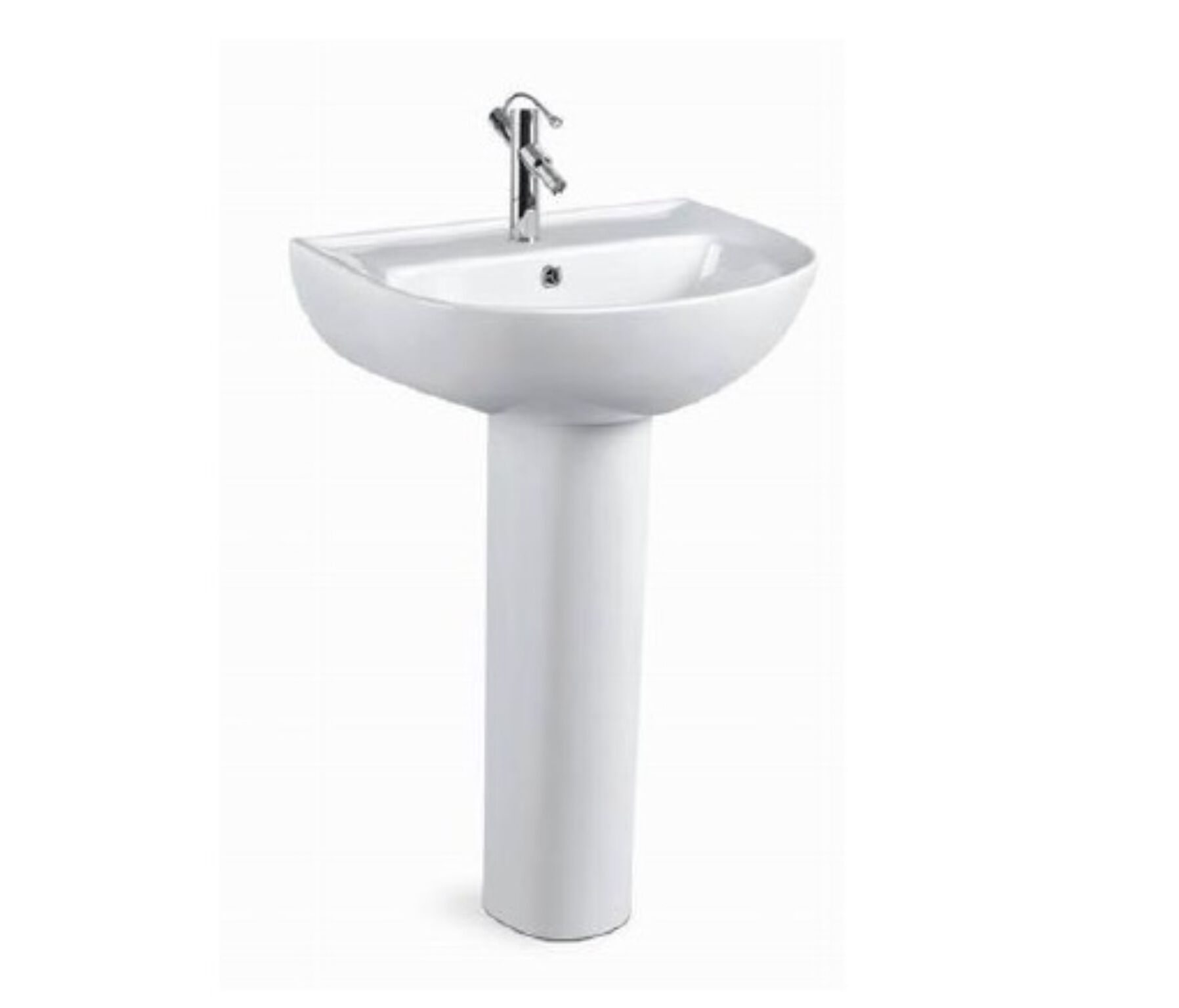 Lavabo de pedestal monomando línea Lucca,,hi-res