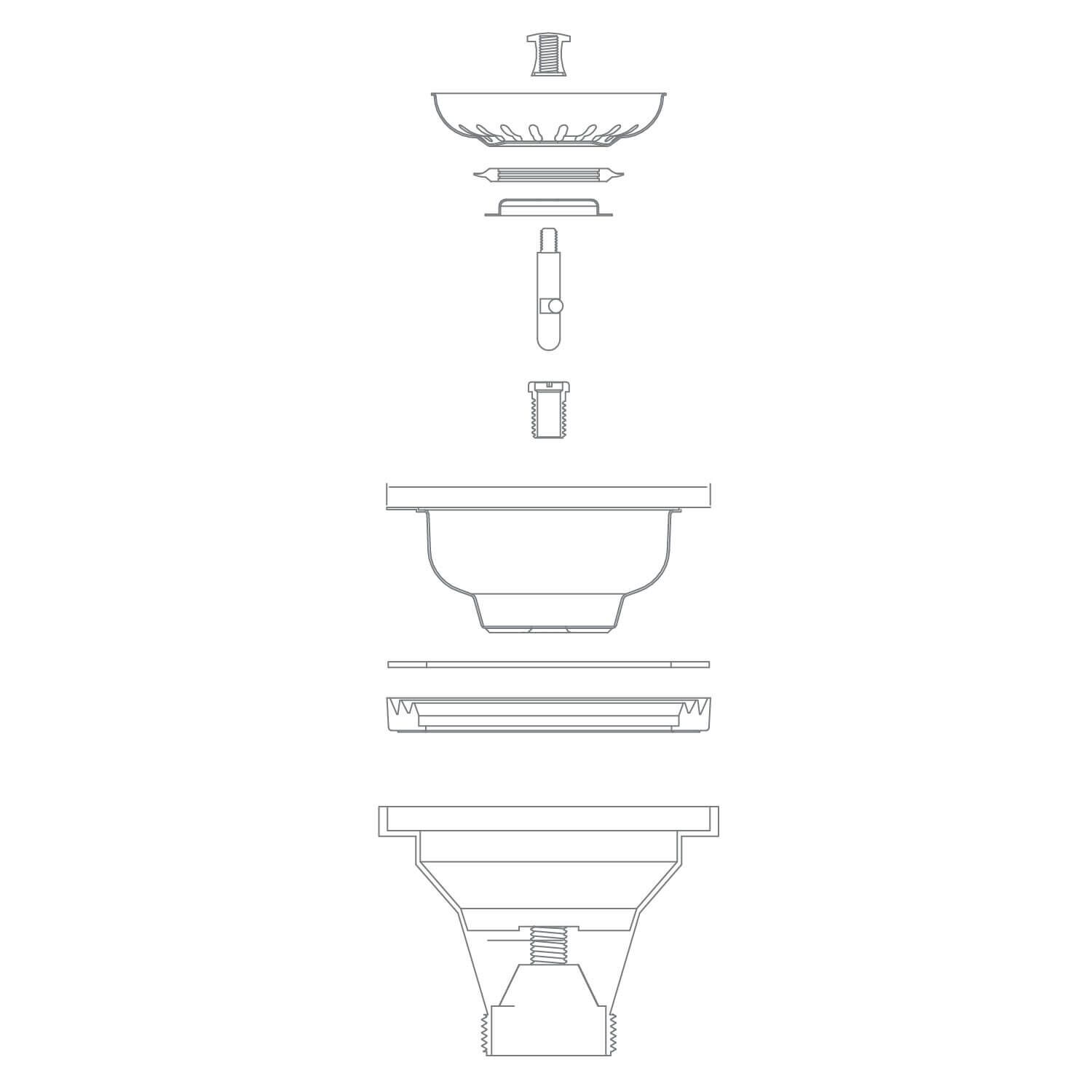 Contracanasta universal para tarja de acero inoxidable unico,,hi-res image number null