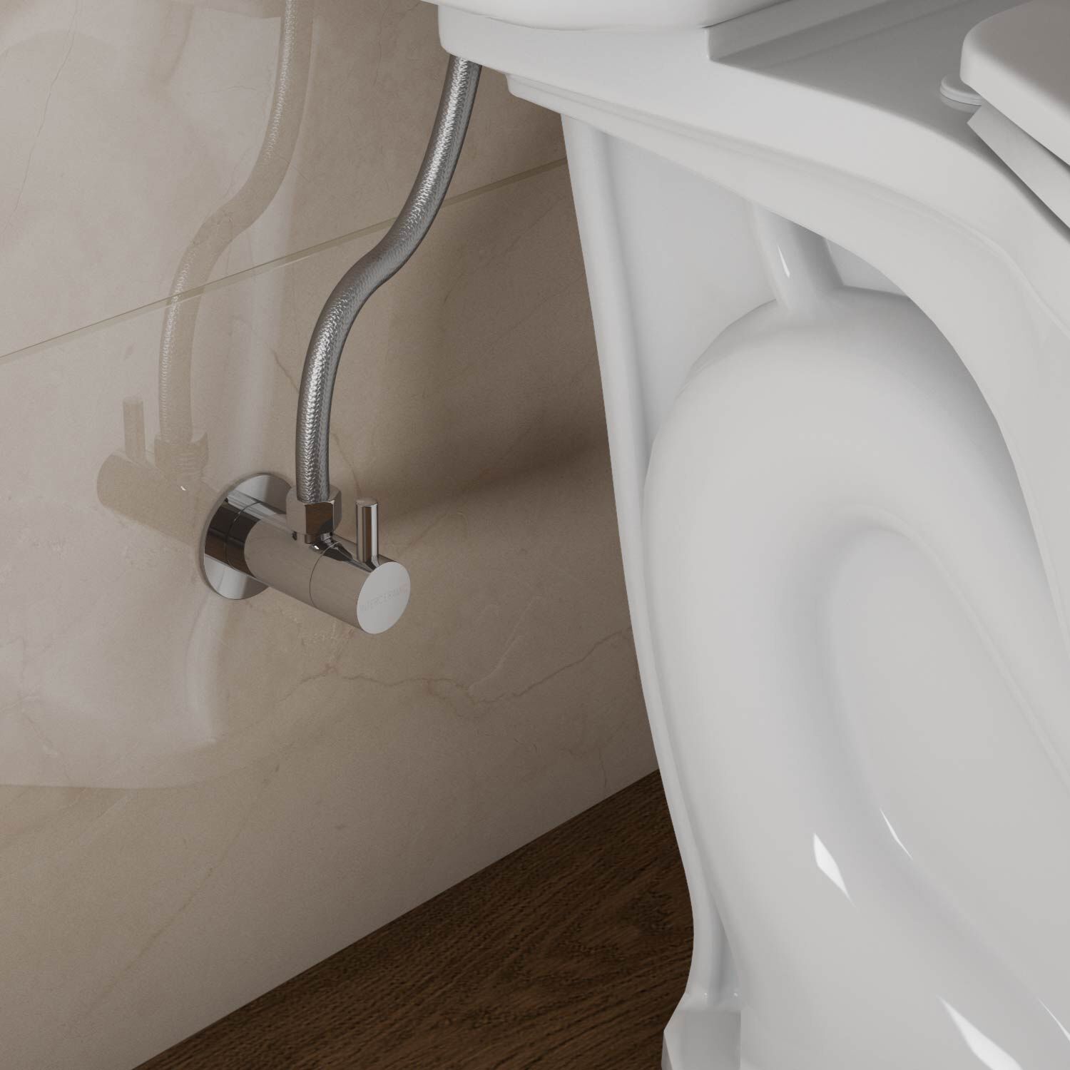 Llave Universal De Control Angular 1/2 A 1/2 De Pulgada En Cromo Pulido,,hi-res image number null