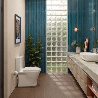 Baño Terraluma Azul