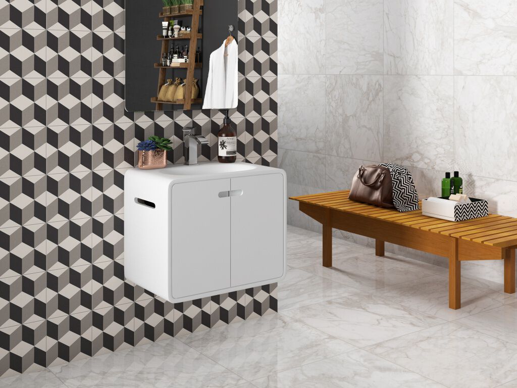 Baño Serendipia Blanco con Negro,,hi-res