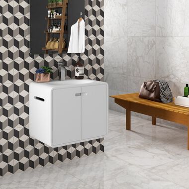 Baño Serendipia Blanco con Negro