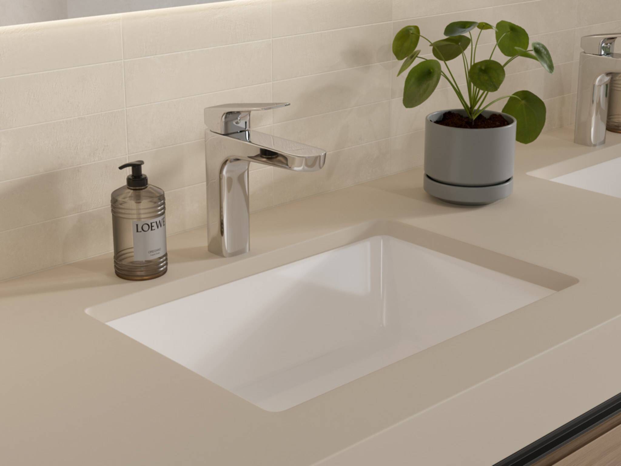 Llave monomando baja para lavabo línea Duna en cromo pulido,,hi-res image number null