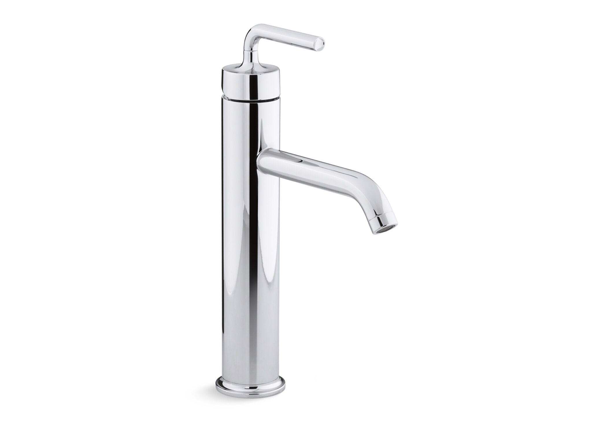 Llave monomando alta salida larga para lavabo línea Purist en cromo pulido,,hi-res image number null