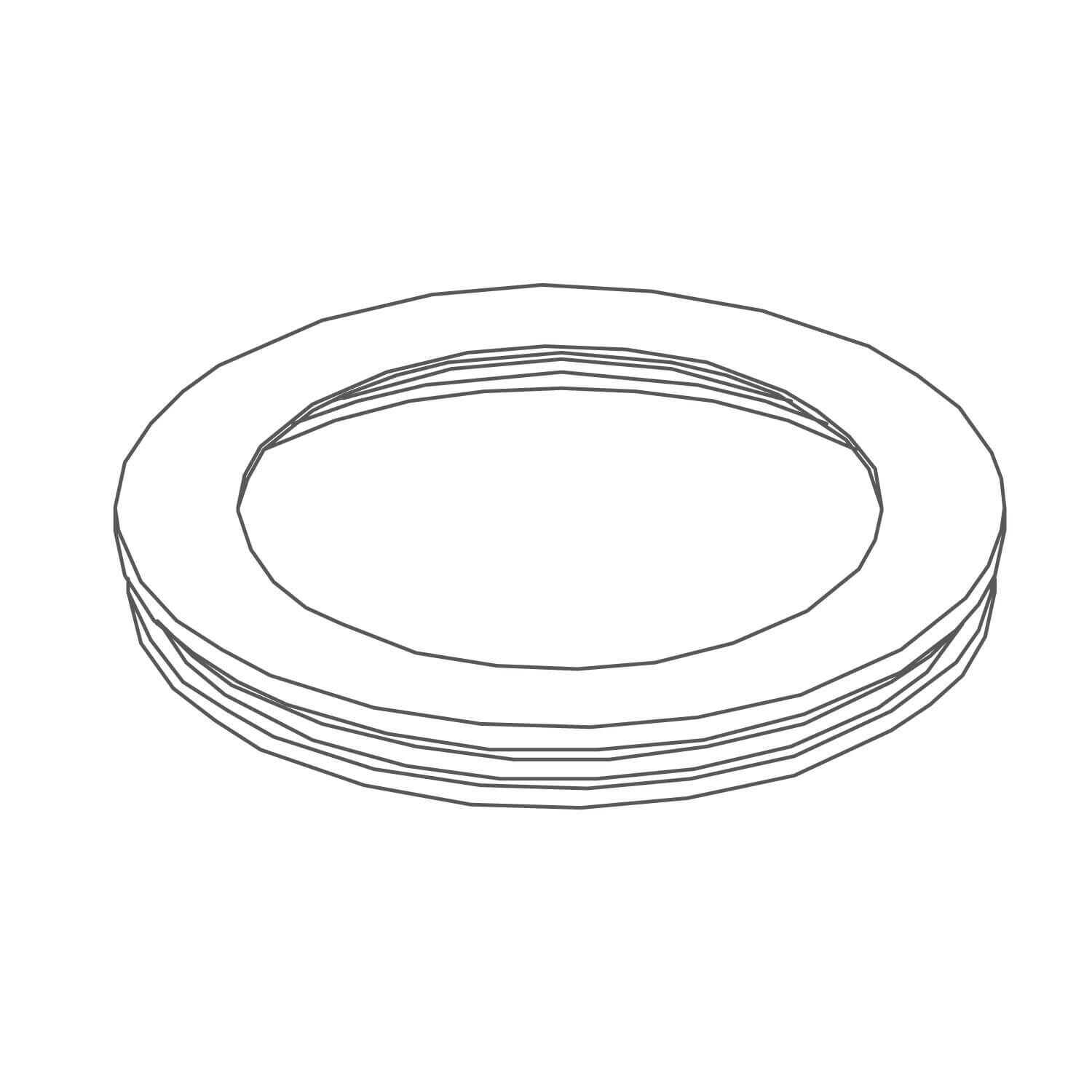 Aro siena decorativo de laton solido para llave monomando siena negro mate,,hi-res image number null