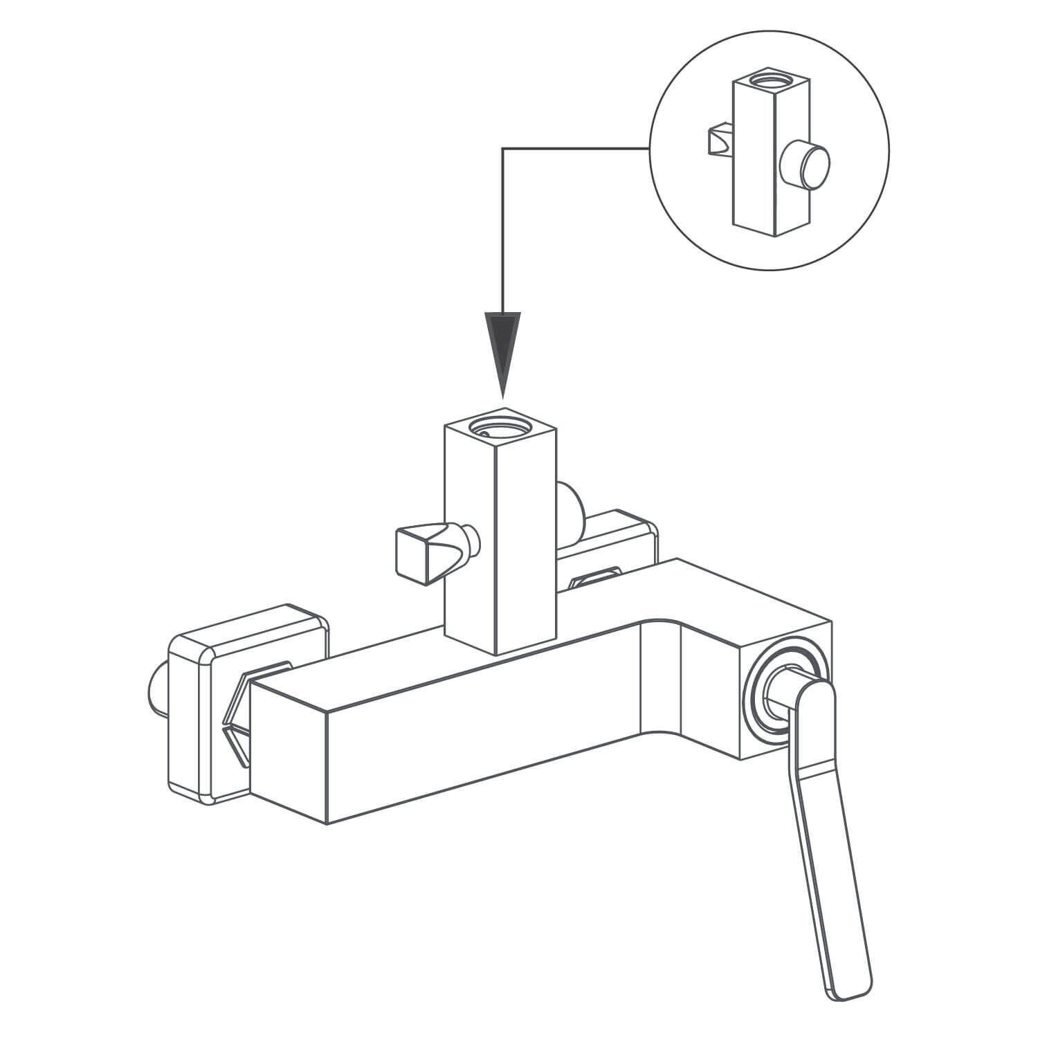 Valvula siena para regadera cromo pulido,,hi-res image number null