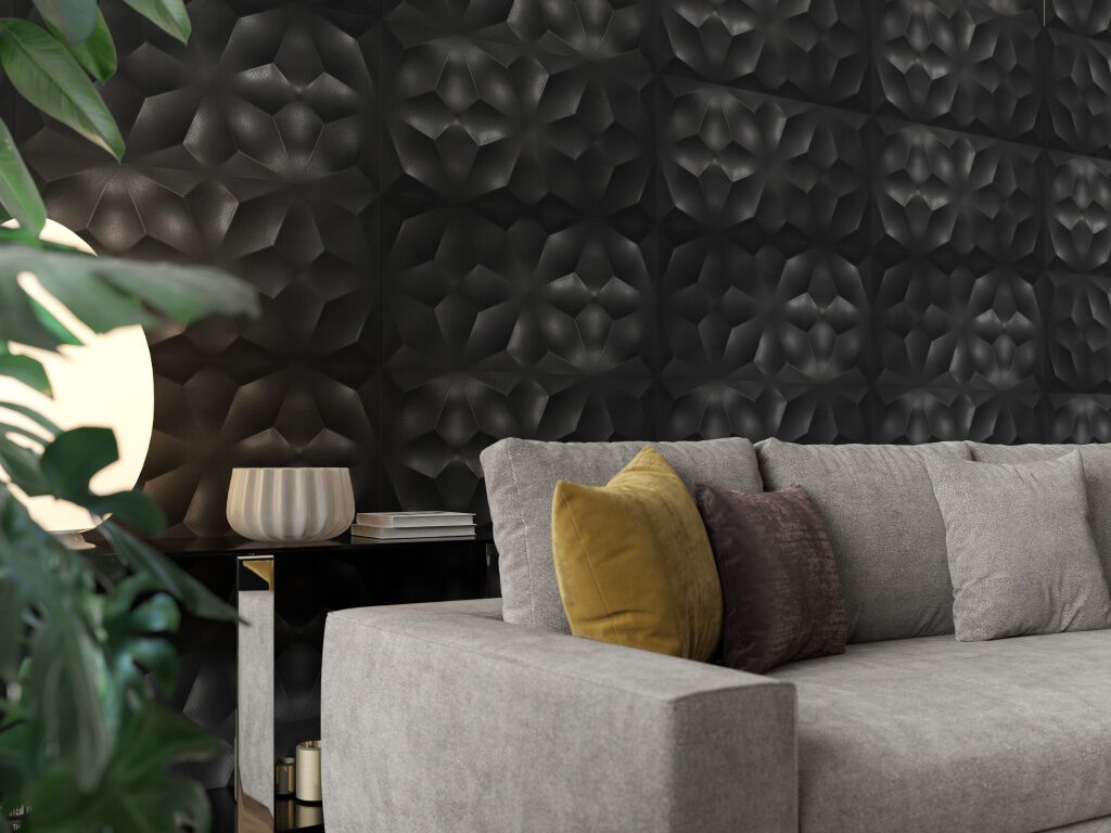 Sala 3D Wall Negro,,hi-res
