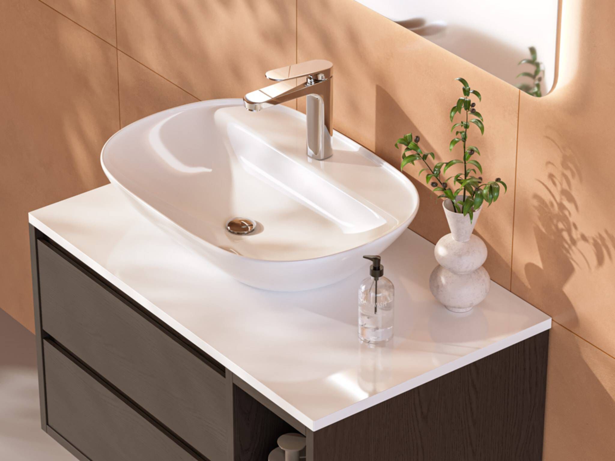 Lavabo de sobrecubierta grande línea Praga®,,hi-res image number null