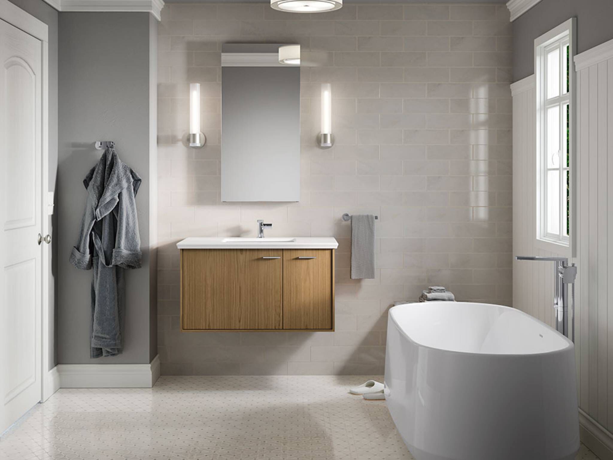 Llave monomando baja para lavabo línea Composed en cromo pulido,,hi-res image number null