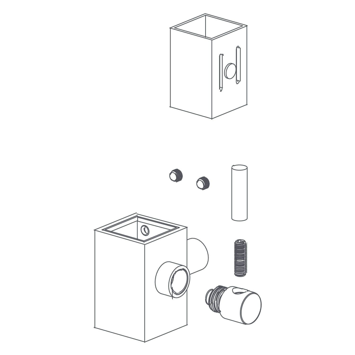 Candado dublin para regadera de muro dublin y siena cromo pulido,,hi-res image number null