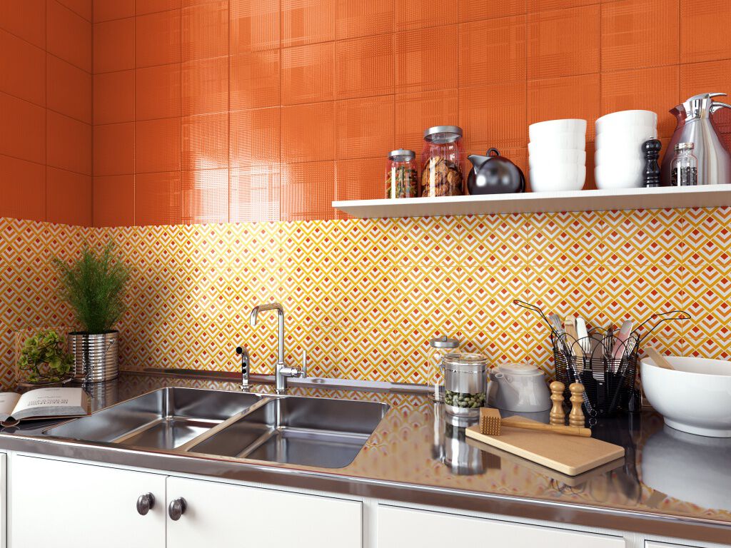 Cocina Dots Amarillo con Naranja,,hi-res