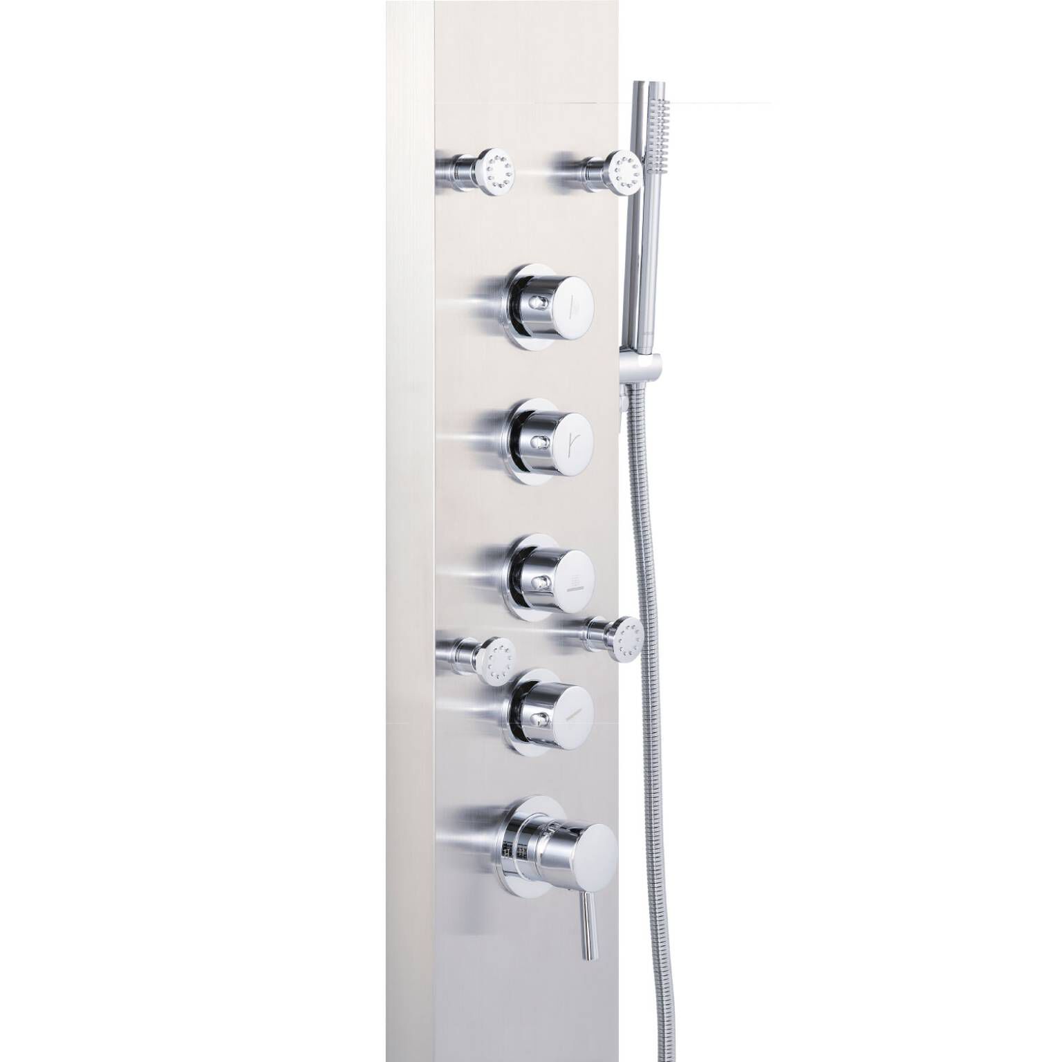 Torre regadera niza pro de instalación en muro niquel cepillado,,hi-res image number null