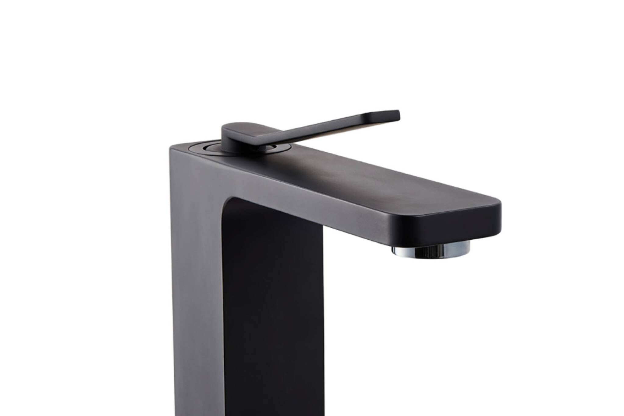 Llave monomando alta para lavabo línea Siena en negro mate,,hi-res image number null