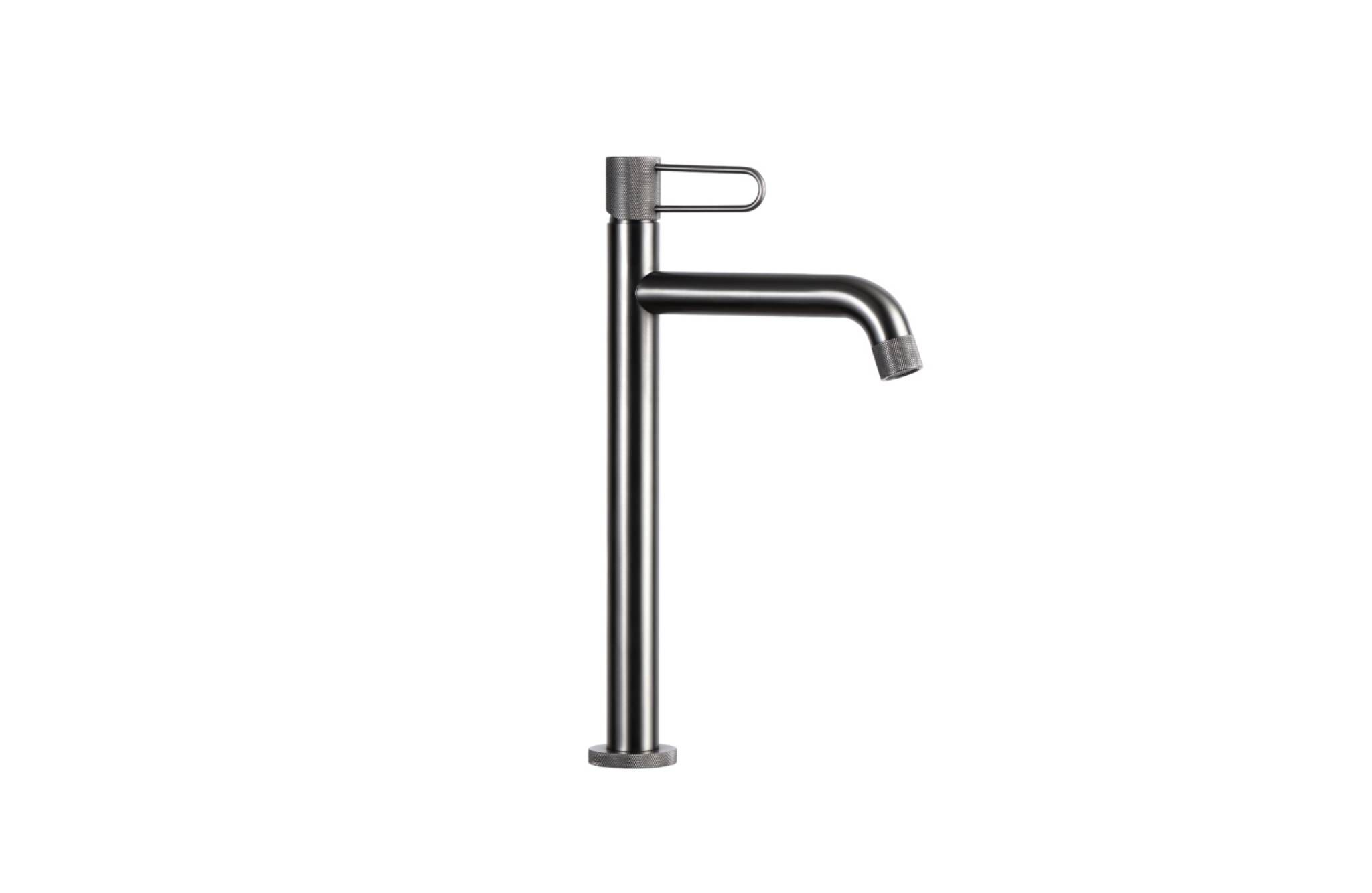 Llave monomando alta para lavabo línea Meyer en titanio mate,,hi-res image number null